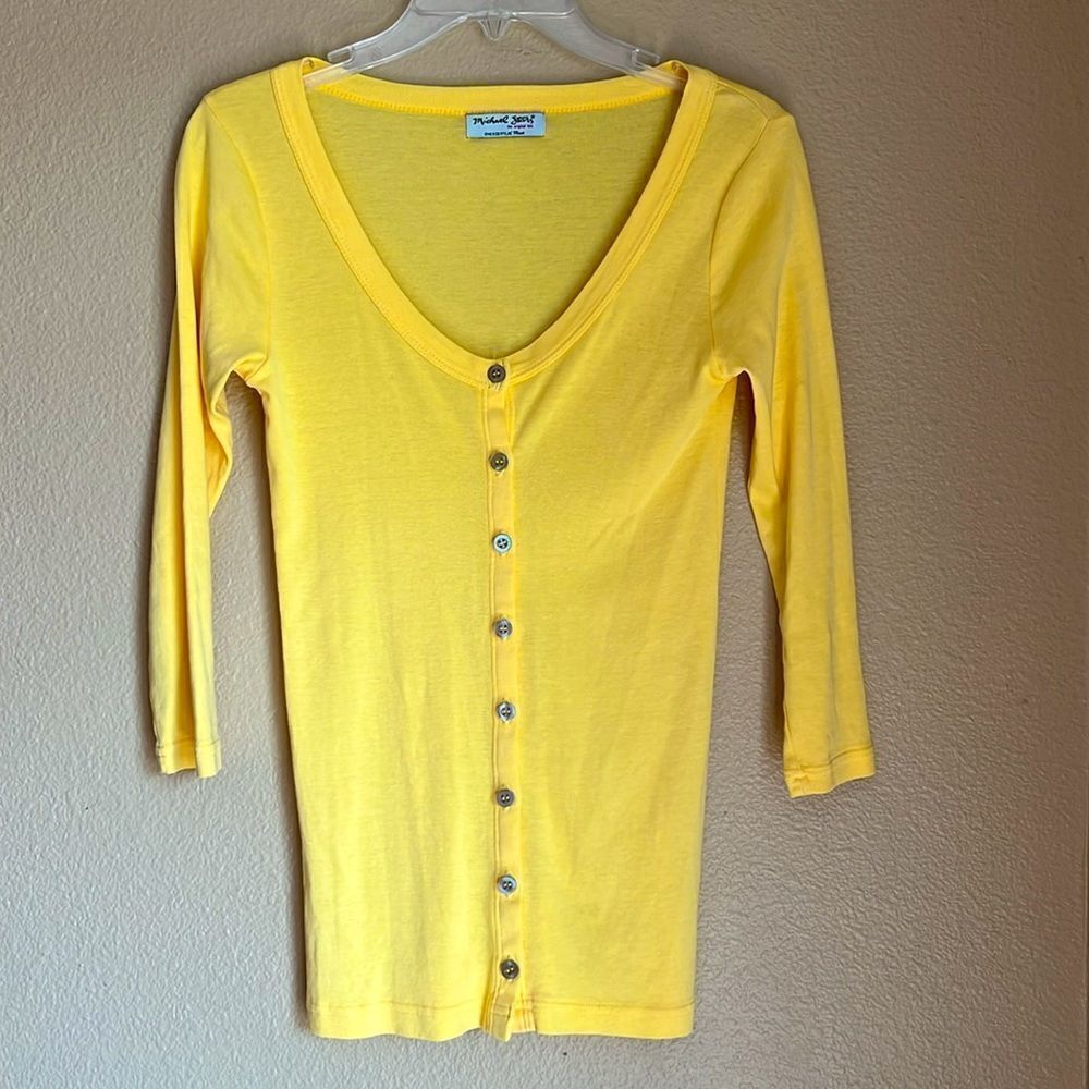 Michael Stars top Button‎ up scoop One size